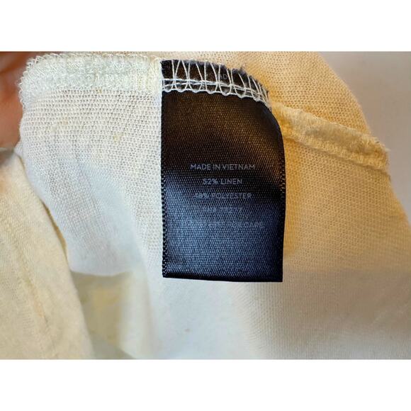 Simply Vera Linen Blend Knit Short Sleeve Top Size XXL - Picture 5 of 7